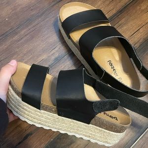 chunky platform sandals